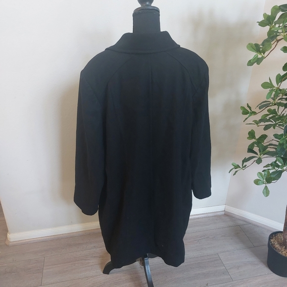 Giacca Gallery Black Wool Coat - Picture 4 of 15